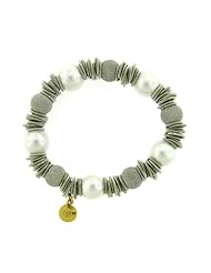 Sterling Silver Pearl Bangle