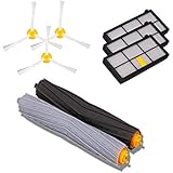 I-Clean Tangle-Free Debris Extractor Set 3* HEPA Filter 3* Side Brushes Replacement For iRobot Roomba 800/900series 870 880 980