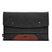 MacBook Air 11 sleeve HAMPSHIRE Anthracite/Light brown - 100 % Merino woolfelt and pure vegetable tanned leather - Made in Germany, Hamburg