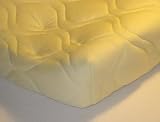 Quilted Contoured Changing Table Pad Cover - Yellow - Made In USA Image