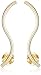 14k Yellow Gold Swirl Climbers Ear Cuffs