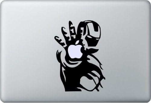 Iron Man Apple in Hand Vinyl Decal for Macbook Pro