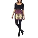 Xhilaration&reg; Juniors 3/4 Sleeve Brocade Dress - Black/Wine/Gold