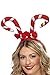 Candy Cane Headband With Bows, Red