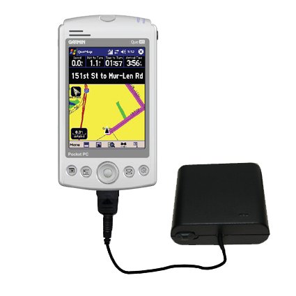 Emergency AA Battery Charge Extender for the Garmin iQue M3 - Gomadic Brand w/ TipExchange Technology