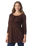 Scoop-neck maternity tee