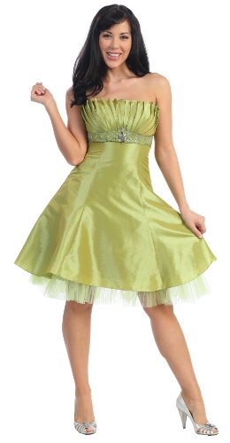 Strapless Fancy Party Junior Prom Dress #2596