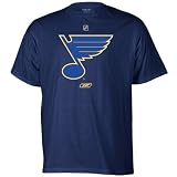 Reebok St Louis Blues Navy Blue Primary Logo T-shirt