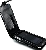 Microsoft Zune HD Stylish Faux Leather Flip Case (BLACK)