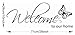 LovingIn XQ1 Butterfly Pattern Welcome to Our Home Quotes Saying Vinyl Wall Sticker, 71X21cm