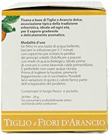 Valverbe - Lime e Fiori DÃ¢â'¬â"¢Arancio - Tiglio e Fiori Di Arancio - Italian Lime and Orange Flowers Tea From Organic Farming 1.07 (30g) - Pack of 2