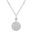 Sterling Silver Necklace with Clear CZs