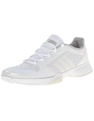 Shoes: adidas Performance Womens ASMC Barricade 2015 Tennis Shoe, White/White/Yellow, 8.5 M US - adidas Performance