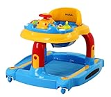 Dream On Me 2 in 1 Baby Tunes Musical Activity Walker and Rocker, Yellow