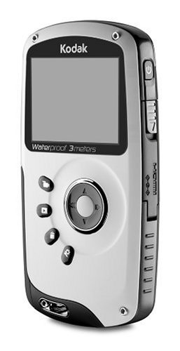 Kodak PlaySport Waterproof Pocket-Camcorder (SD Kartenslot, 5 Megapixel, 5,0 cm Display, HDMI Kabel) schwarz