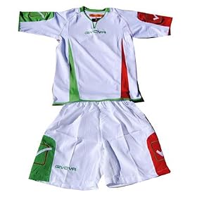 Ens. Maillot + Short Vert/Blanc/Rouge Taille S (14/16 ans)