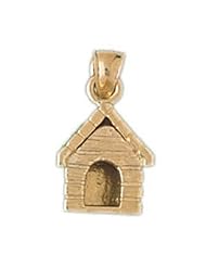 CleverEves 14K Gold Pendant Dog House 5.7 - Gram(s)