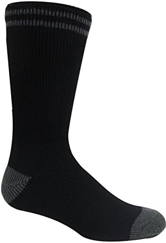 Heat Jammer Men's Thermal Brushed (3x Warmer) Socks (Black/charcoal)