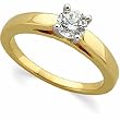 14K Yellow Gold Diamond Solitaire Engagement Ring - 0.50 Ct.