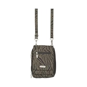 Ladies Baggallini BVZ356 Bon Voyage Bagg - Zebra Crinkle Nylon by Baggallini