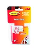 Command Poster Adhesive Strip Value Pack, 48 Strips
