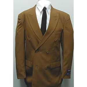 Brand New Double Breasted (DB) Gold Mens Business Dress Suit