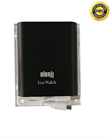 Power Bank External Battery 10400mAh lightweight powerful Portable Charger, PowerIQ Technology, Output 2A, Small Size, for iPhone 6 Plus 5S 5C 5 4S, iPad Air Mini, Samsung Galaxy S6 S5 &amp; more (Black)