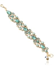 Lucky Brand "Fond Yearning" Jeweled Flex Bracelet, 7.63"