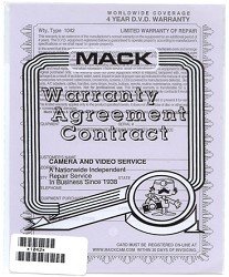 Mack 4 Year DVD Equipment Extended Warranty Service Plan