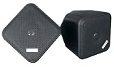 PYLE-HOME PDWP5BK - 5 Inchs Weatherproof Indoor/ Outdoor Full Range Two-Way Speaker Enclosures (Black)