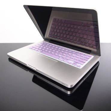 TopCase METALLIC PURPLE Keyboard Silicone Cover Skin for Macbook Pro 13 15 17 with TOPCASE® Logo Mouse Pad