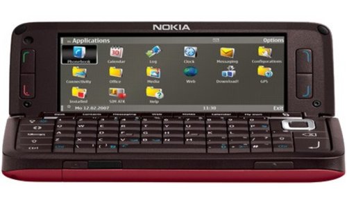 Nokia - E90 Communicator Smartphone moka + carte 512Mo - HSDPA/quadribande/GPS/app photo 3,2 Mpix/bluetooth/MP3/radio FM/mémoire - moka