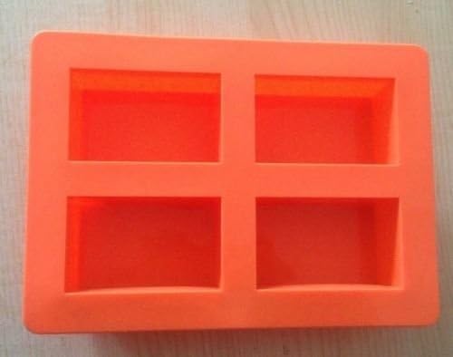 4-oblong Cake Mold Soap Mould Silicone Mold for Cookie Fimo Resin Craft