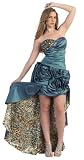 Ball Gown Formal Prom Short/long Leopard Printed Floral Dress #2784
