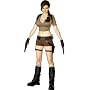 DELUXE LARA CROFT TOMB RAIDER FANCY DRESS COSTUME SIZE UK 8/10