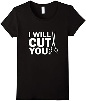 Women's I Will Cut You T-Shirt XL Black