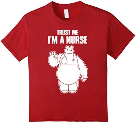 Kids I'm a nurse- Baymax Tshirt 8 Cranberry