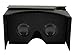 Google Cardboard v2.0 (Black Version) Virtual Reality Headset - Featuring Capacitive Touch Button Compatible With iPhone and Android