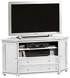 Corner Wide-screen Tv Cabinet 27hx53w White