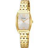 Pulsar by Seiko Ladies Silver Dial Gold Plated Stainless Steel Bracelet Dress Watch PEGE20X1