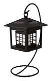 41DaoSf0OmL. SL160  Paradise GL23946BK Plastic Solar Mini Pagoda on Hook Tabletop Light, Black