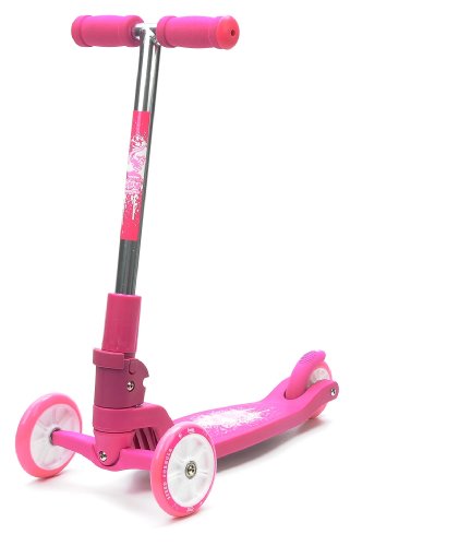 Pink 3 Wheel Folding Scooter