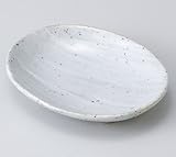 粉引足付ダ円皿　5個組 【美濃焼　和皿】