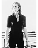 SAFFRON BURROWS 16X20 B&W PHOTO
