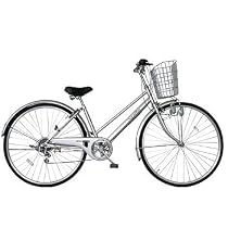 マイパラス 26インチ自転車 M-571 シティサイクル27・6SP シルバー
