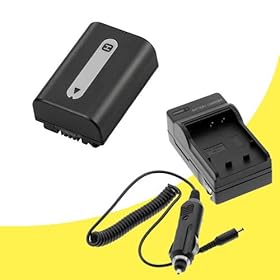 NPFH50 Lithium Ion Replacement Battery w/Charger for Sony DSLRA230 DSLRA290 DSLRA330 DSLRA380 DSLRA390 Alpha Digital SLR Cameras