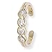 9ct Toe Ring with Cubic Zirconia