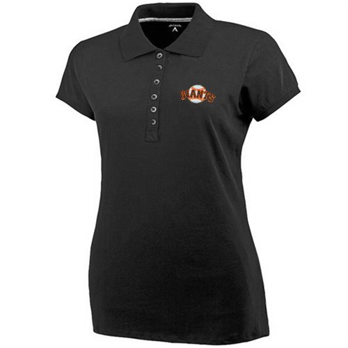 Antigua San Francisco Giants Ladies Black Spark Premium Polo (Medium)