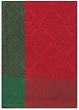 100% Cotton Jacquard Christmas Holiday Dishtowel 18" X 28" Set / 6