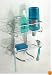 InterDesign Classico Suction Shower Shelves, Chrome